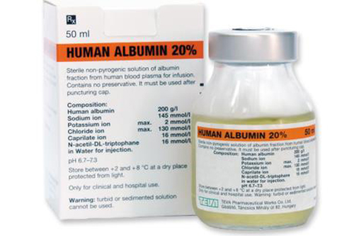 Cục quản lí Dược yêu cầu các công ty Dược dừng nhập khẩu và phân phối thuốc Human Albumin 20%